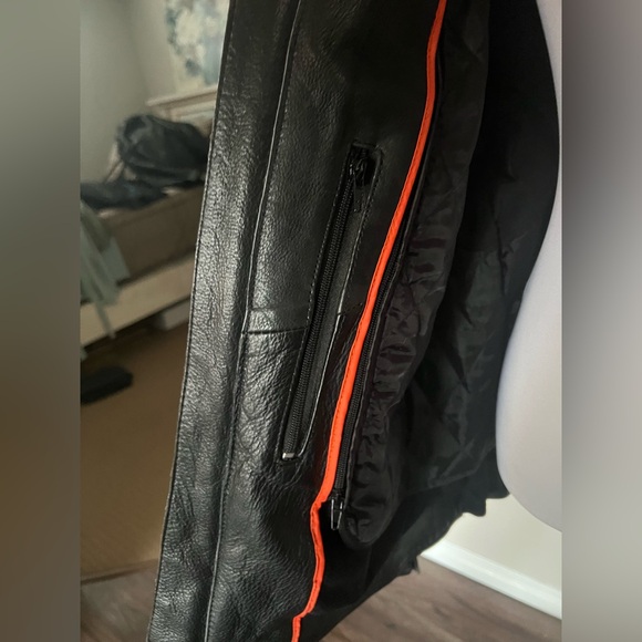 Open Road Men’s Leather Riding Jacket - Picture 9 of 11